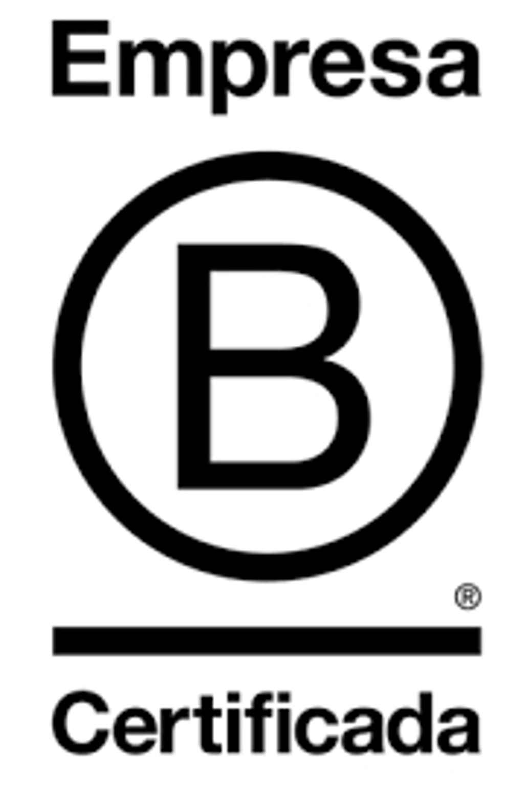 Sello de empresa certificada B Corp